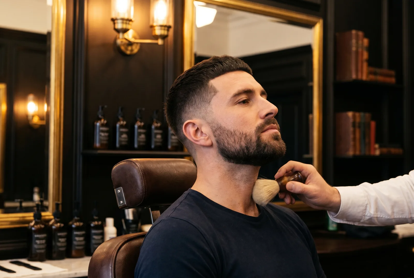 Fresh cut and beard finish
